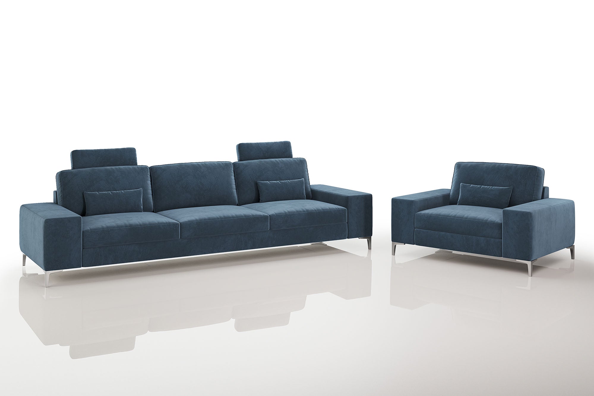 New York Modern Fabric Sofa Set
