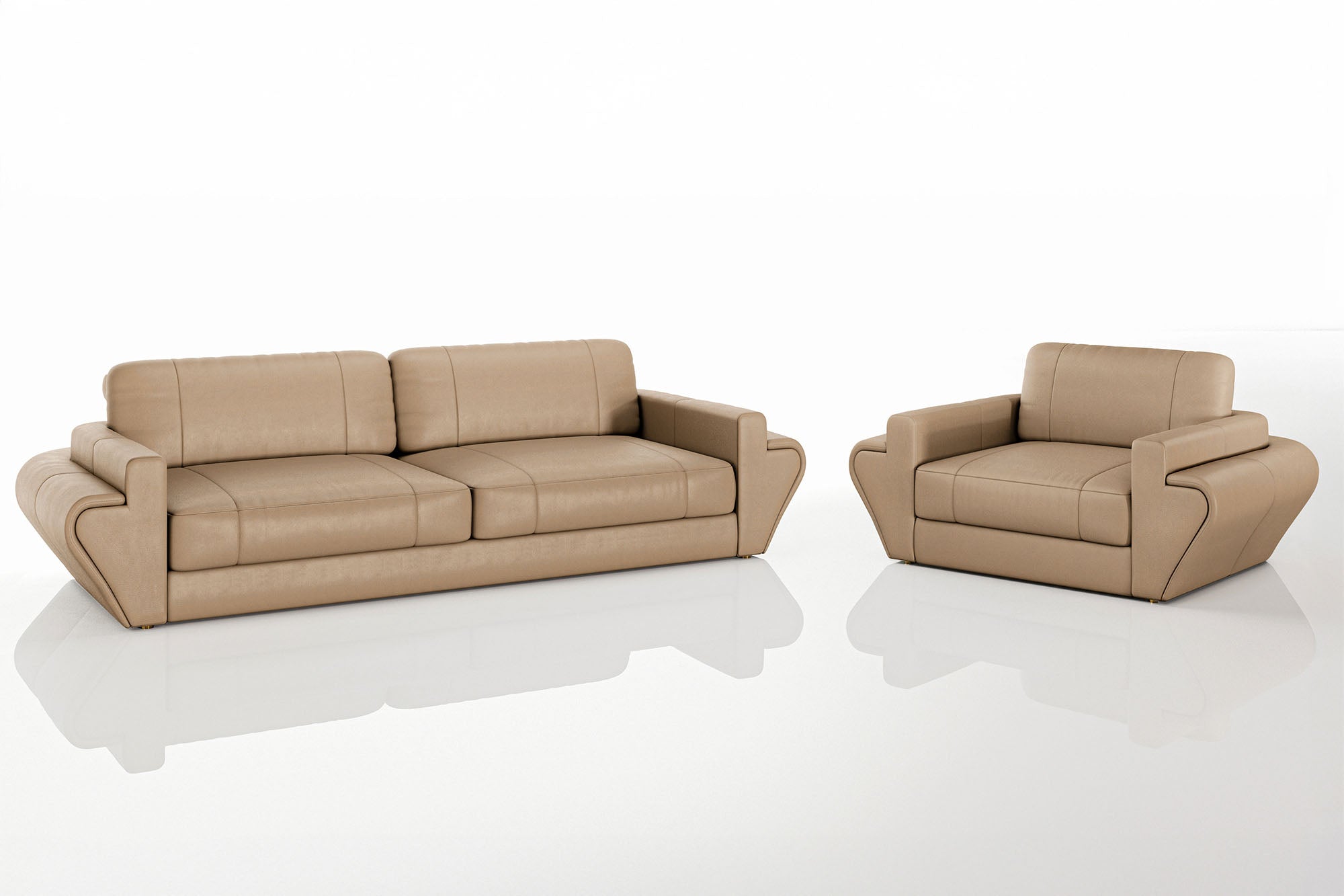 Texas Leather Sofa Set