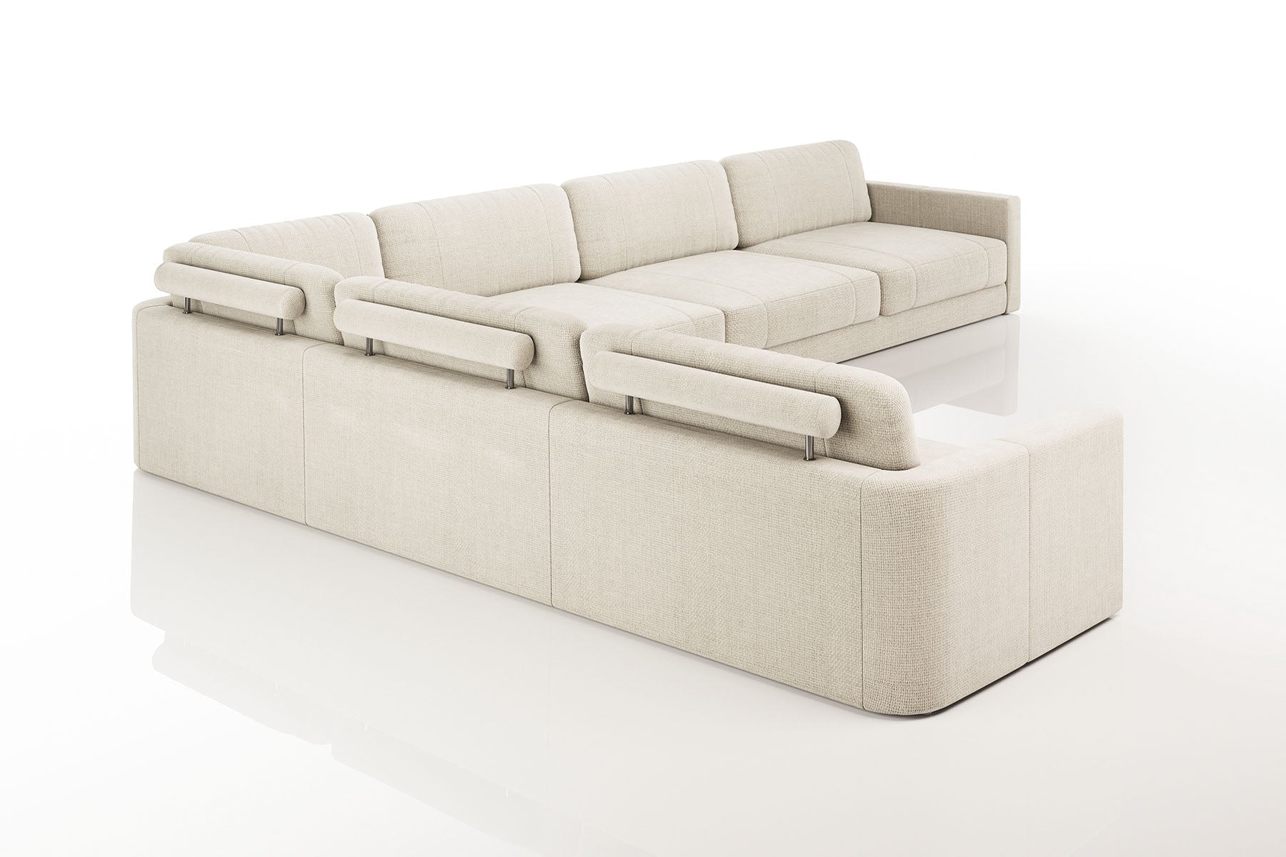 Texas LG Modern Fabric L-Sectional Large