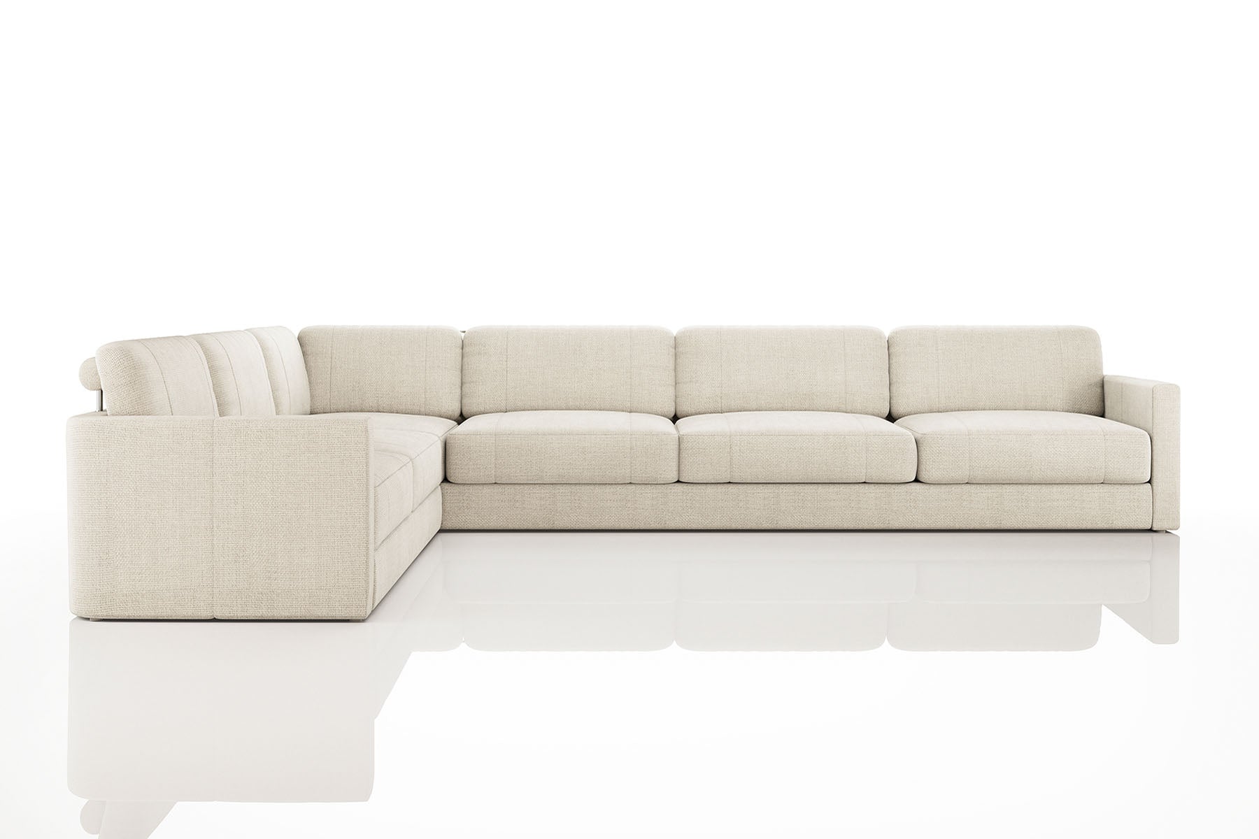 Texas LG Modern Fabric L-Sectional Large