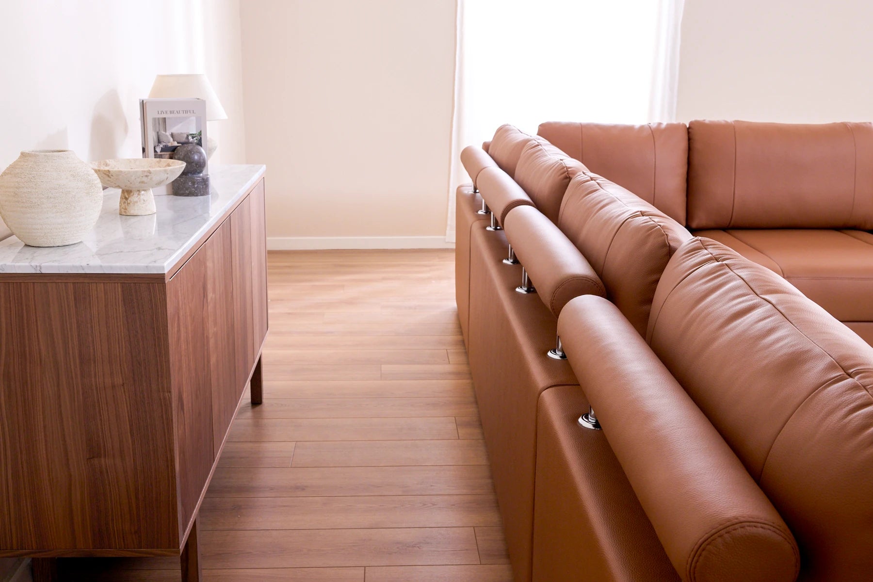 Texas Modern Leather L-Sectional