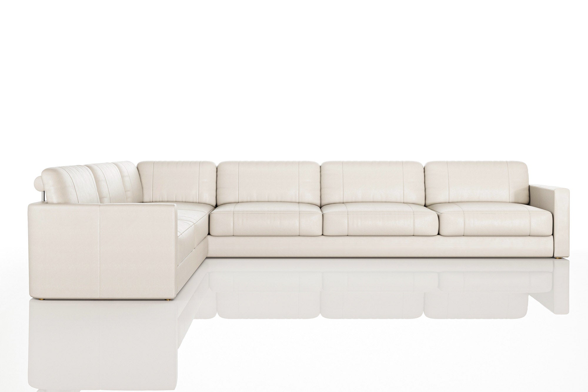 Texas LG Modern Leather L-Sectional Large
