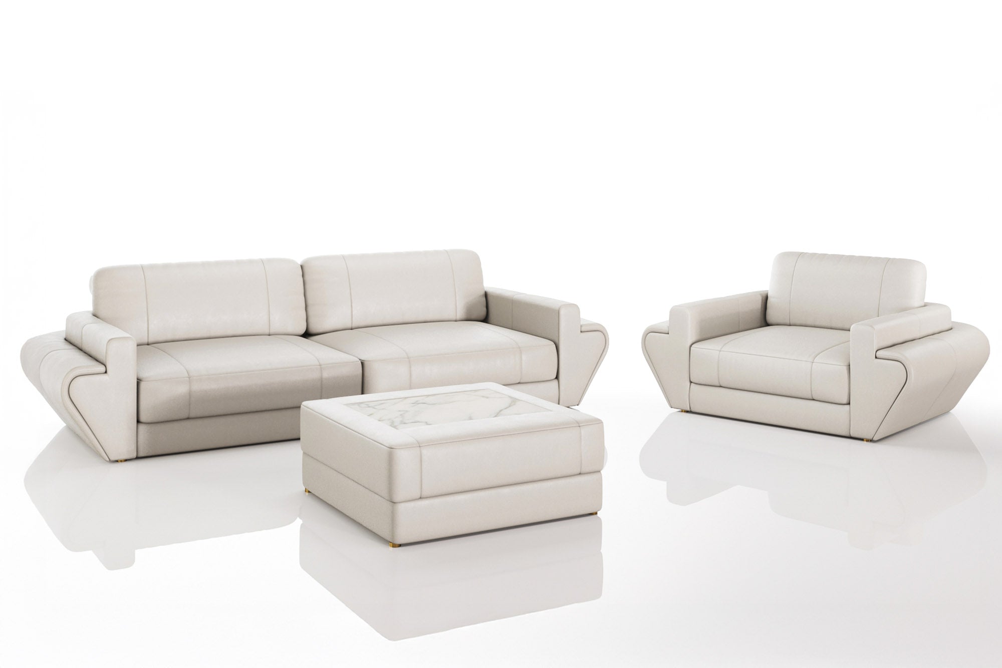 Texas Leather Sofa Set