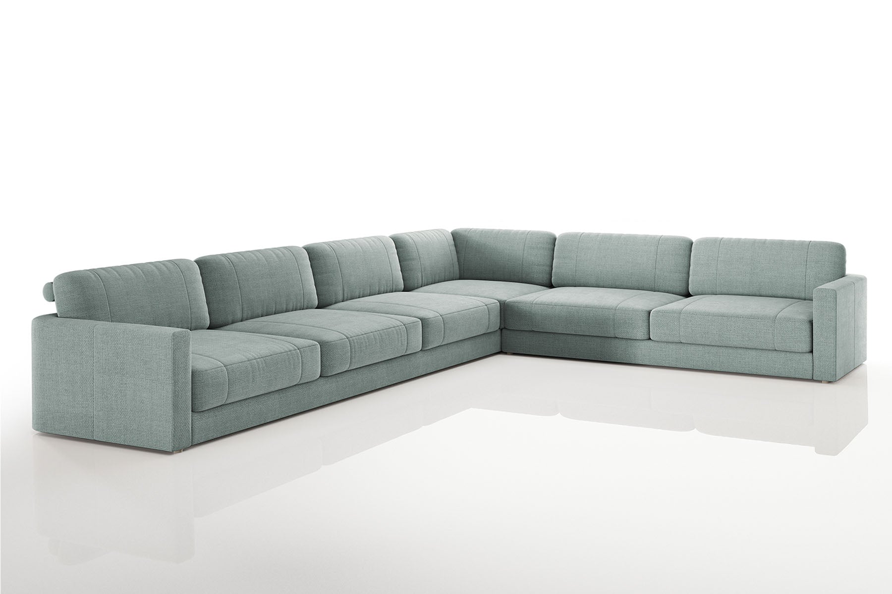Texas LG Modern Fabric L-Sectional Large
