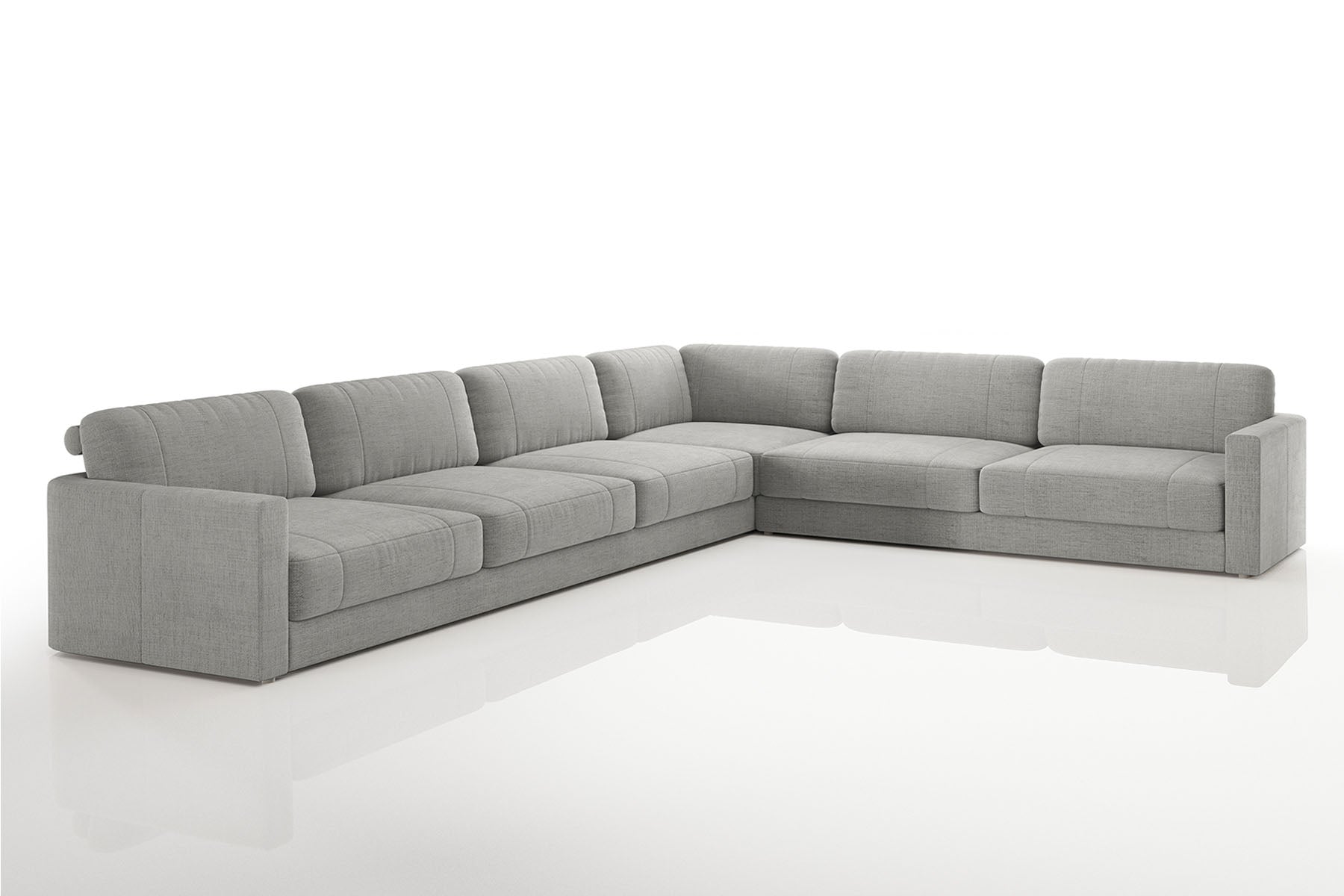 Texas LG Modern Fabric L-Sectional Large