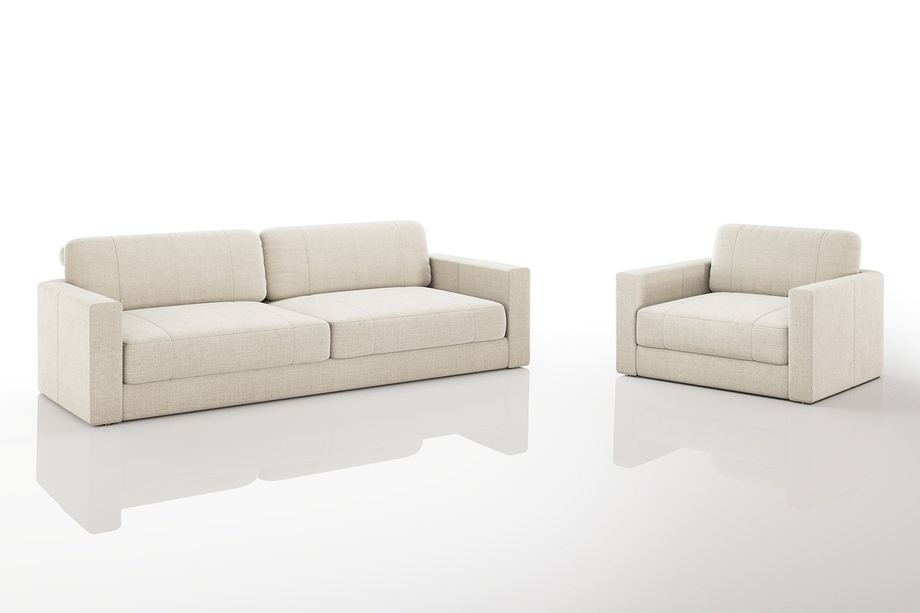 Texas Modern Fabric Sofa Set