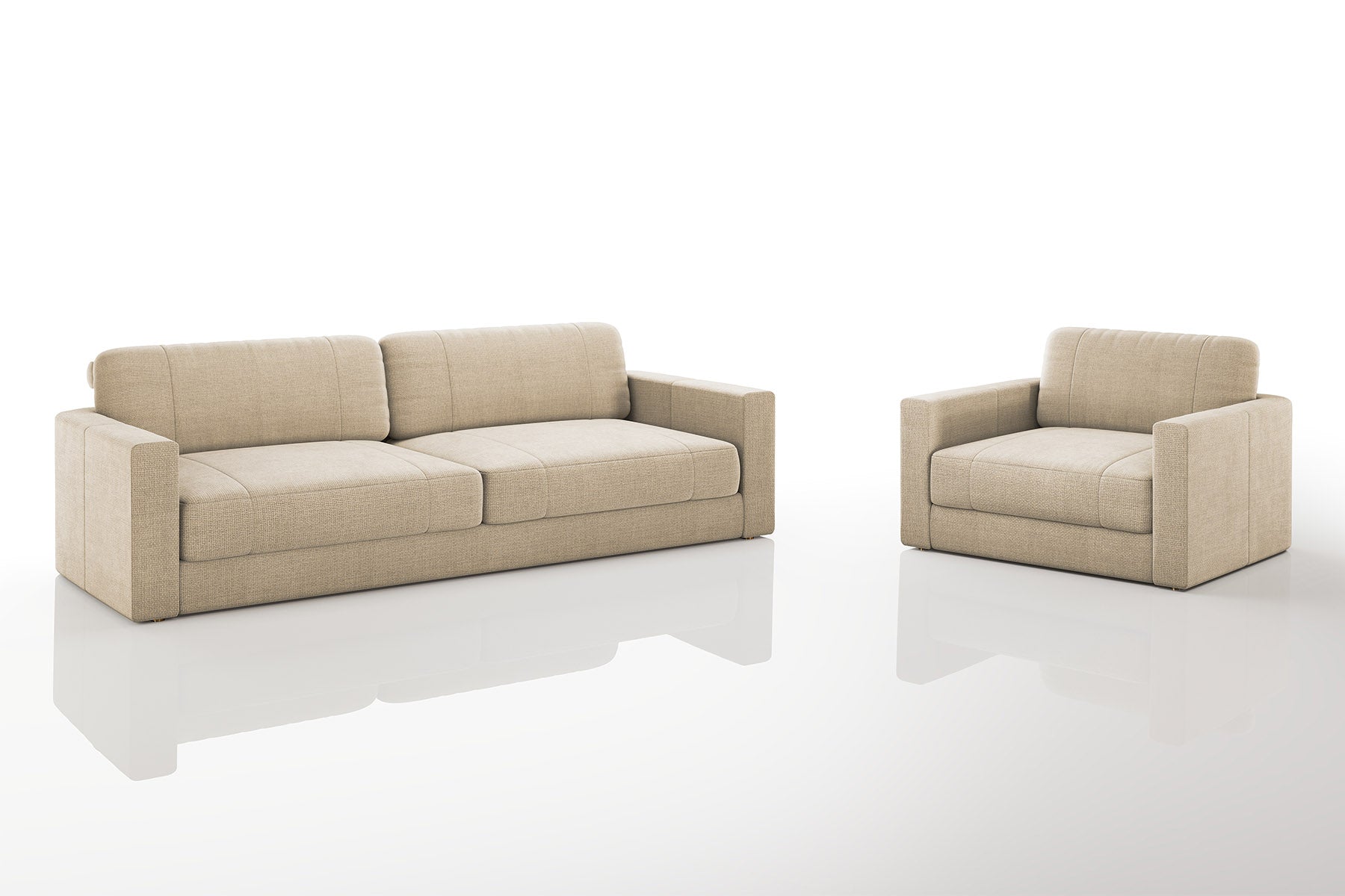 Texas Modern Fabric Sofa Set