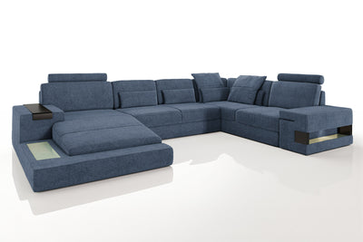 Los Angeles Fabric U-Chaise Sectional