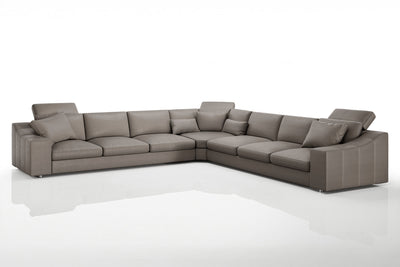 Chicago LG Modern Leather L-Sectional Large