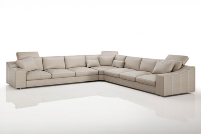 Chicago LG Modern Leather L-Sectional Large