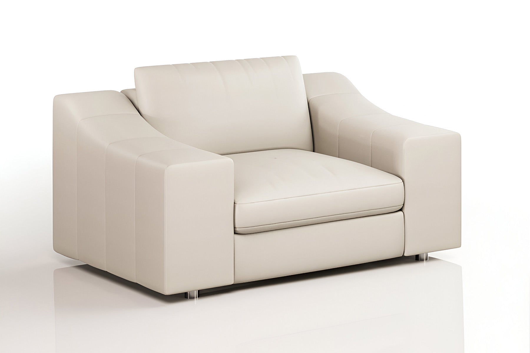 Chicago Modern Leather Armchair 49"