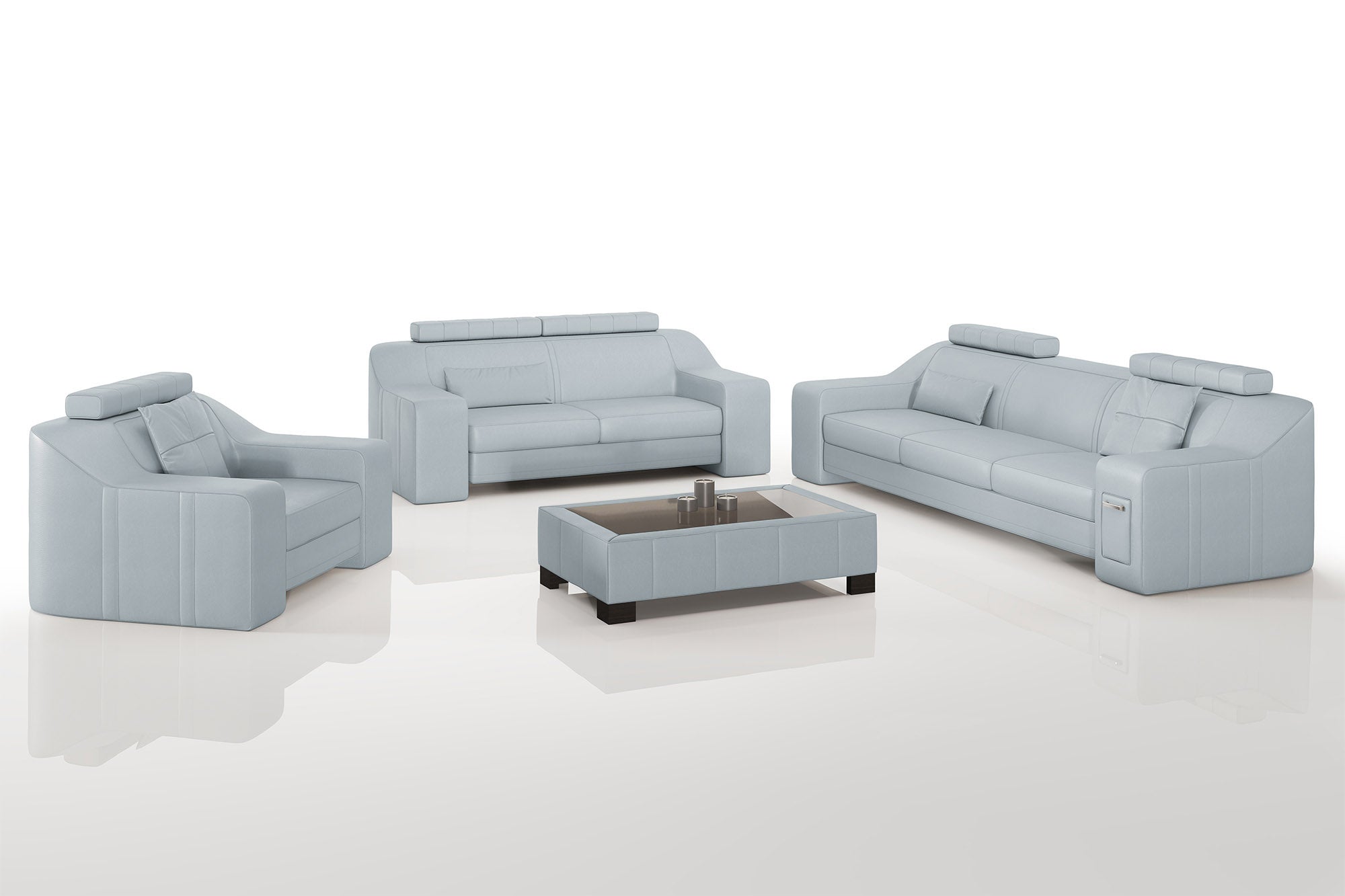 California Leather Sofa Set