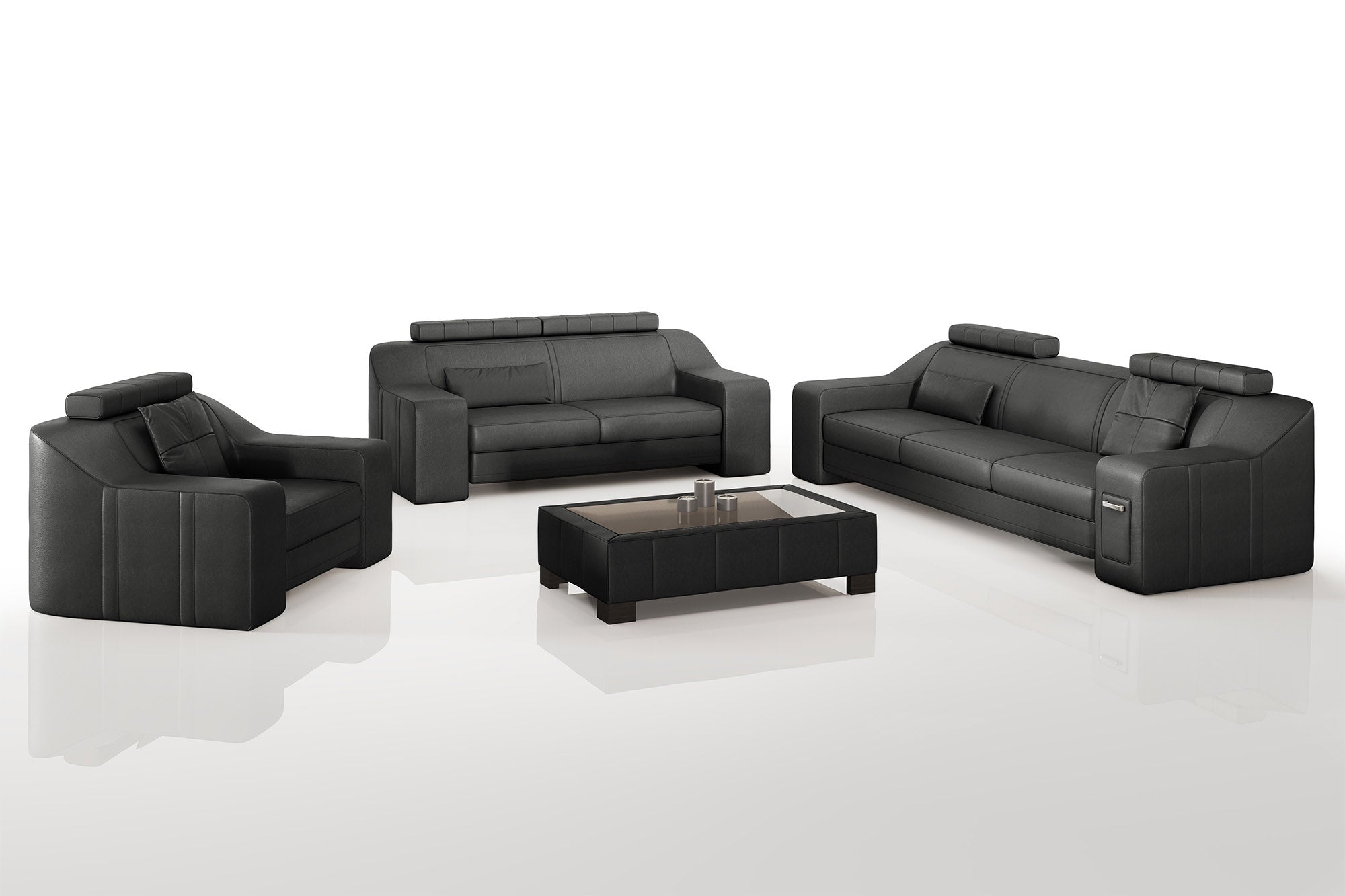 California Leather Sofa Set