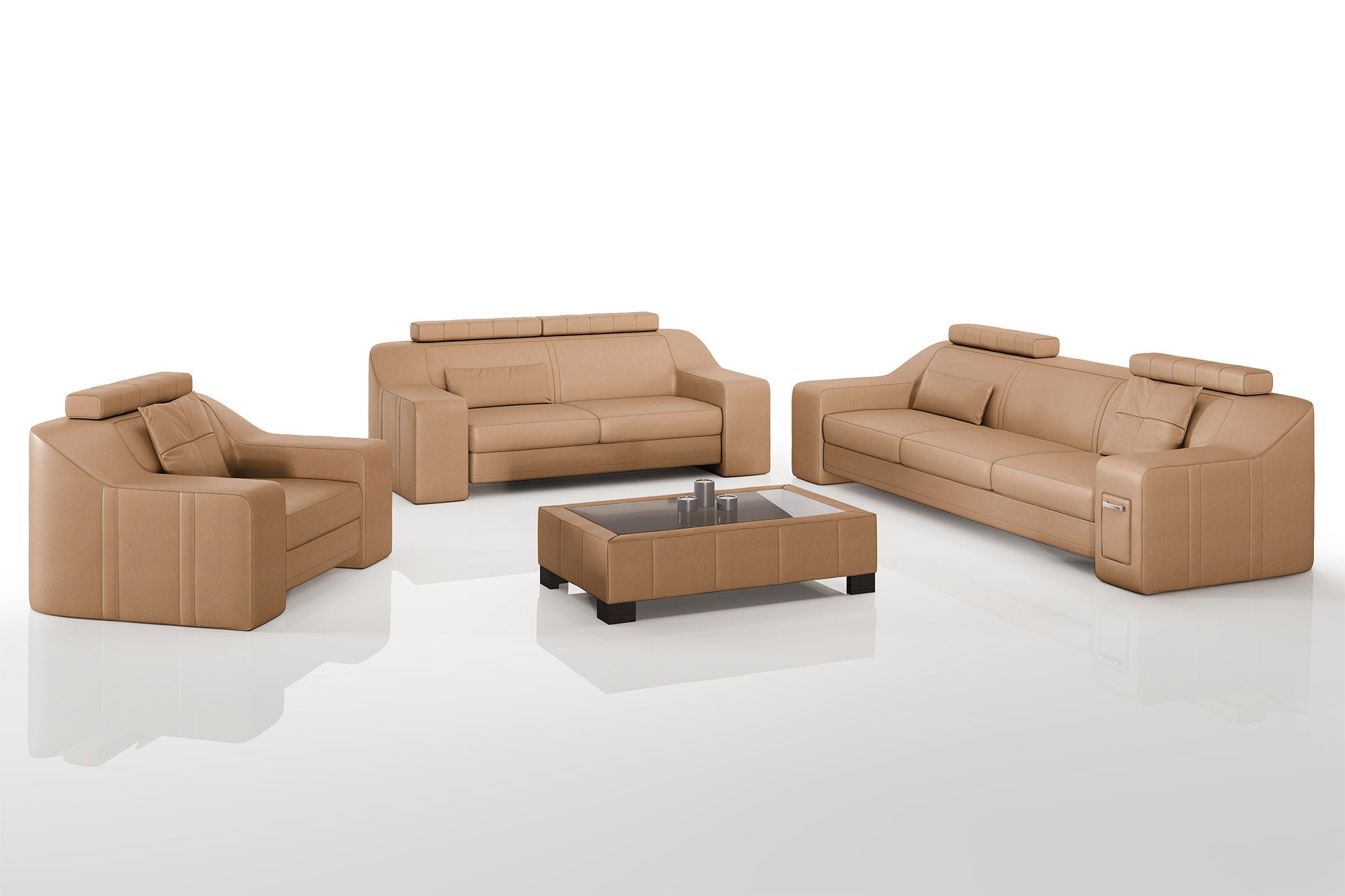 California Leather Sofa Set