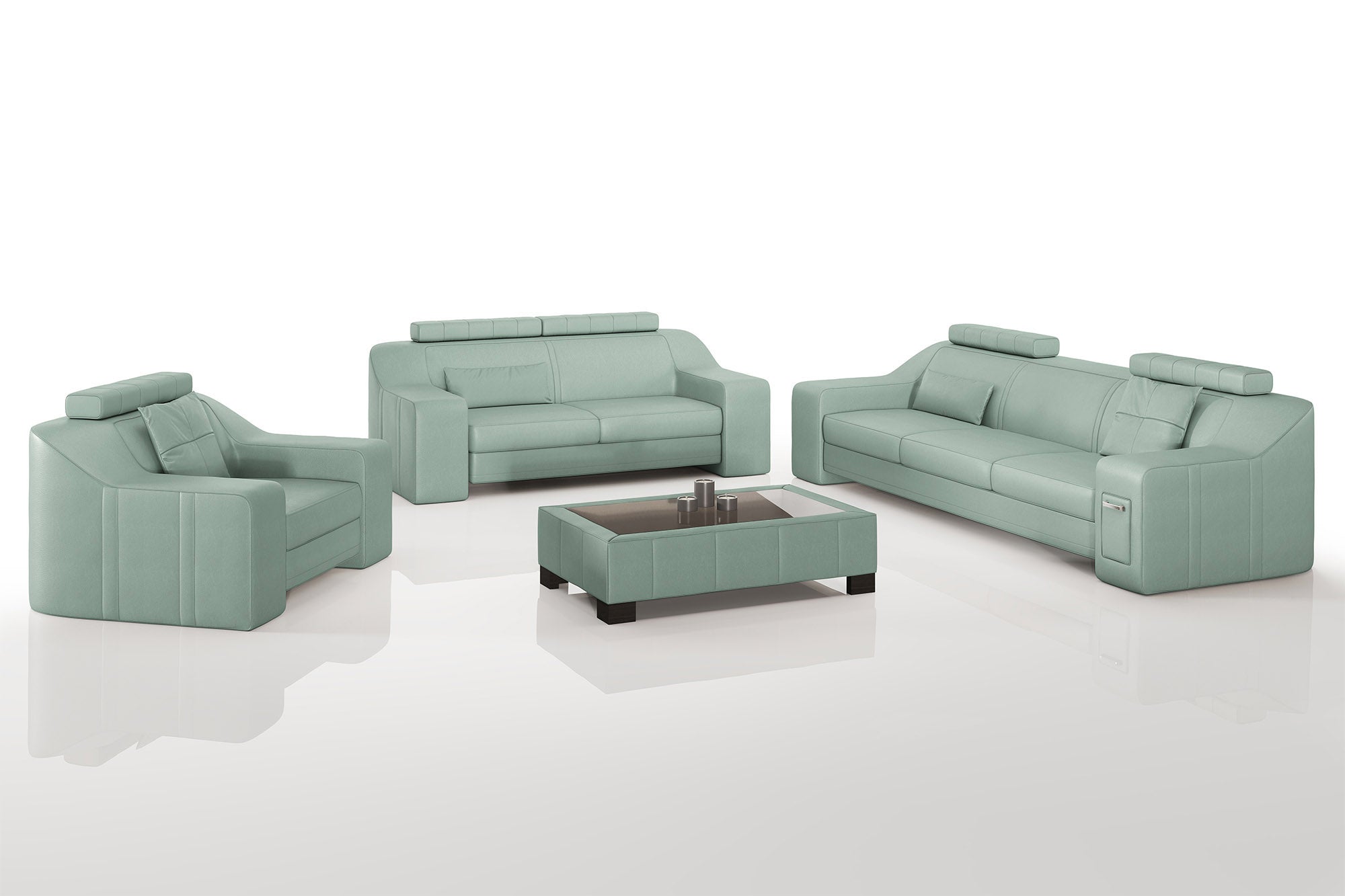 California Leather Sofa Set