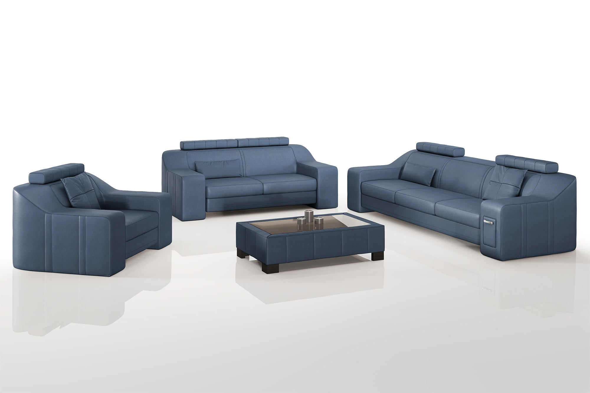 California Leather Sofa Set
