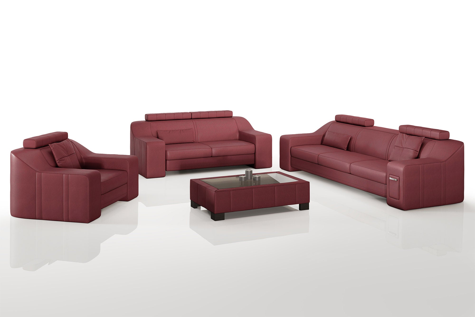 California Leather Sofa Set