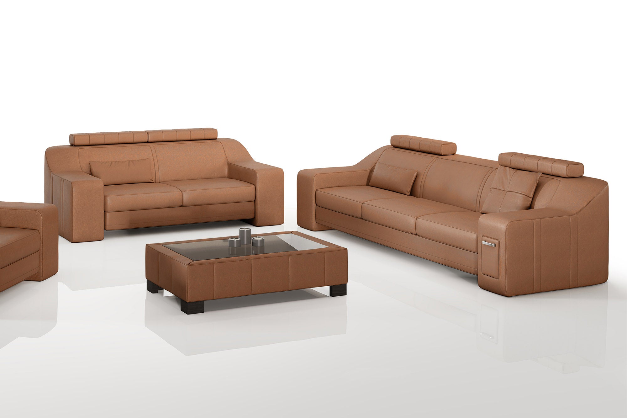 California Leather Sofa Set