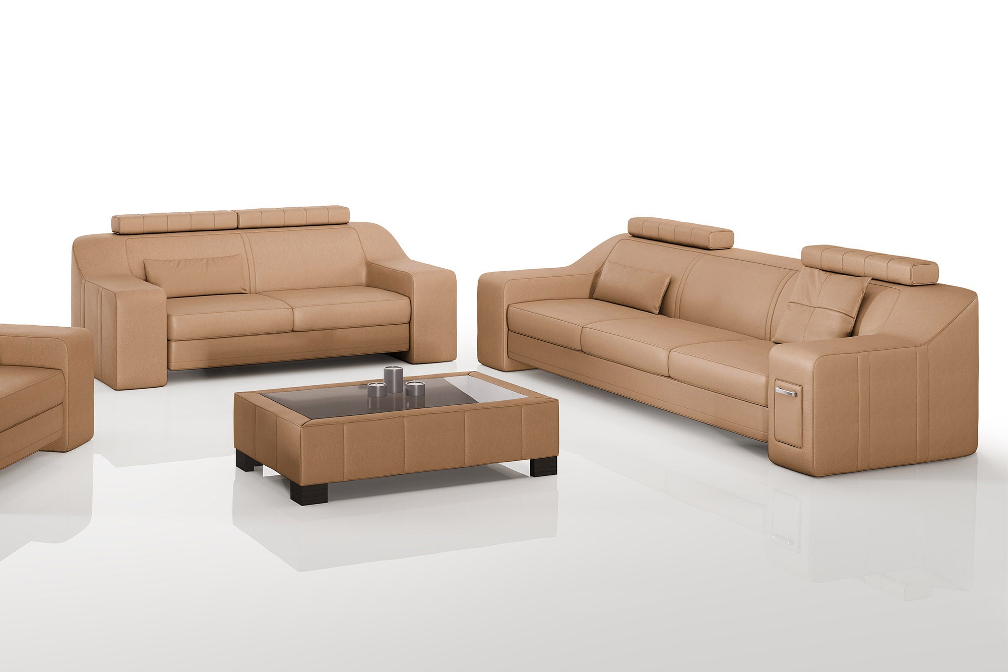 California Leather Sofa Set