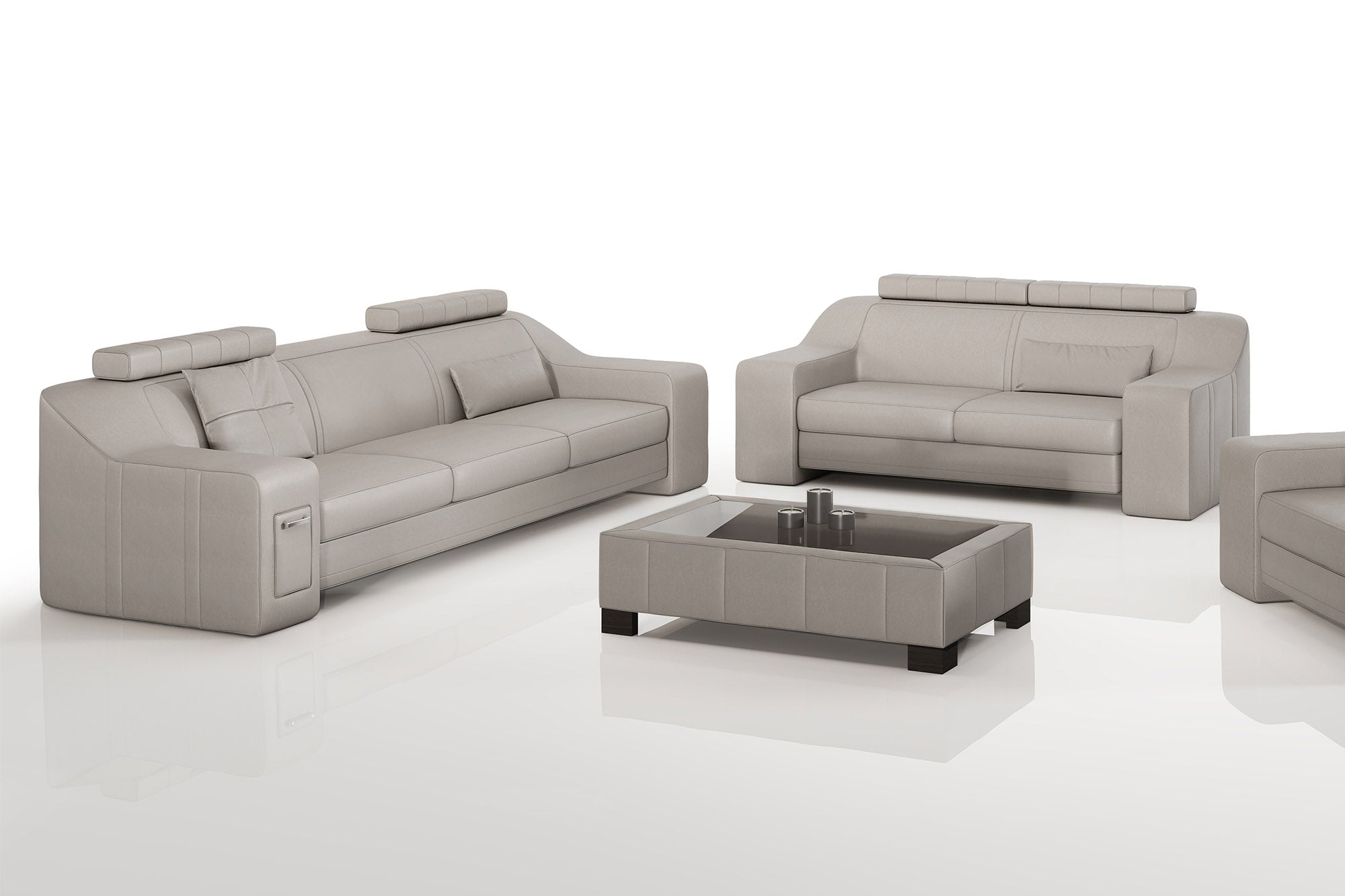 California Leather Sofa Set