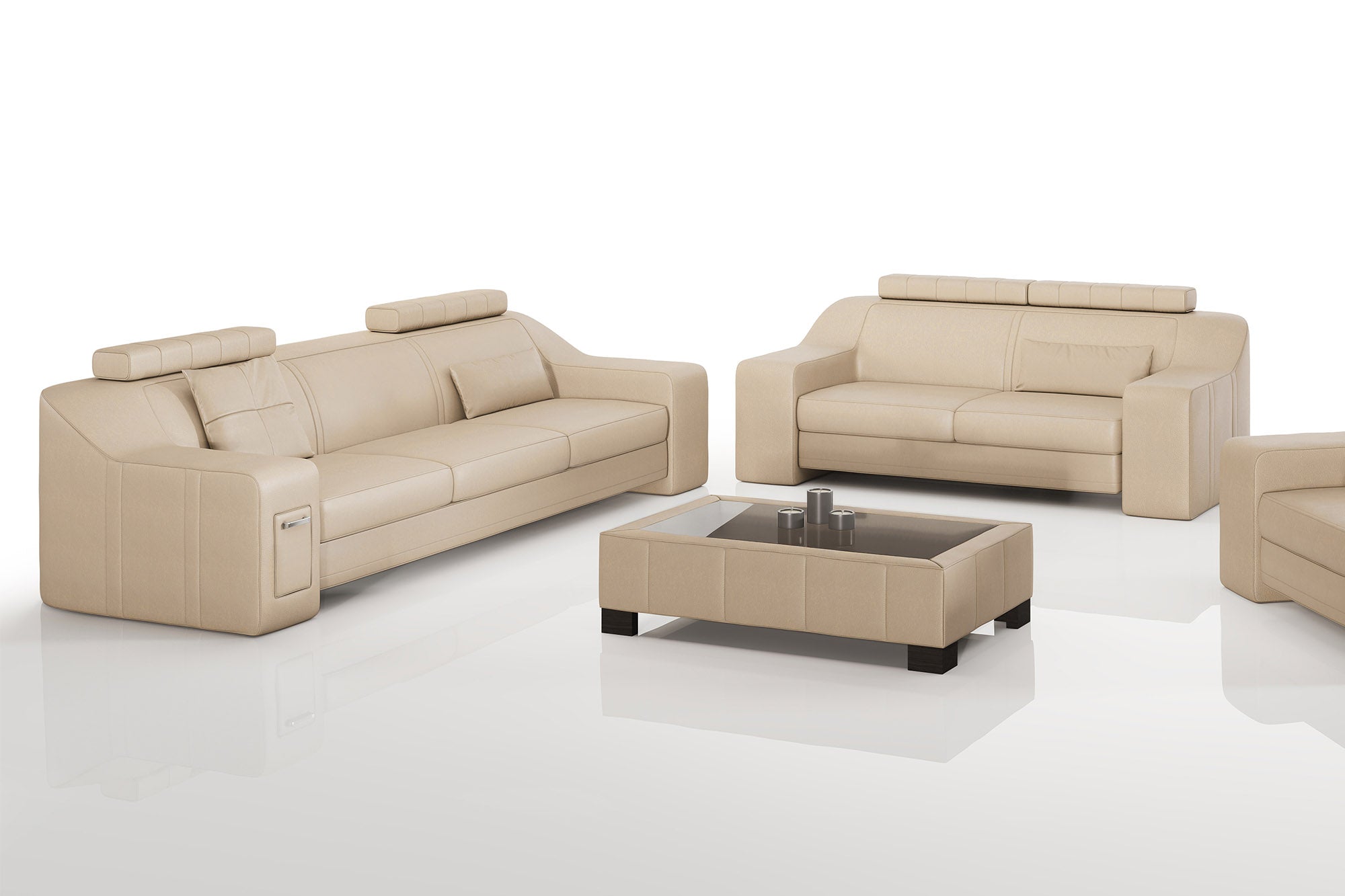 California Leather Sofa Set