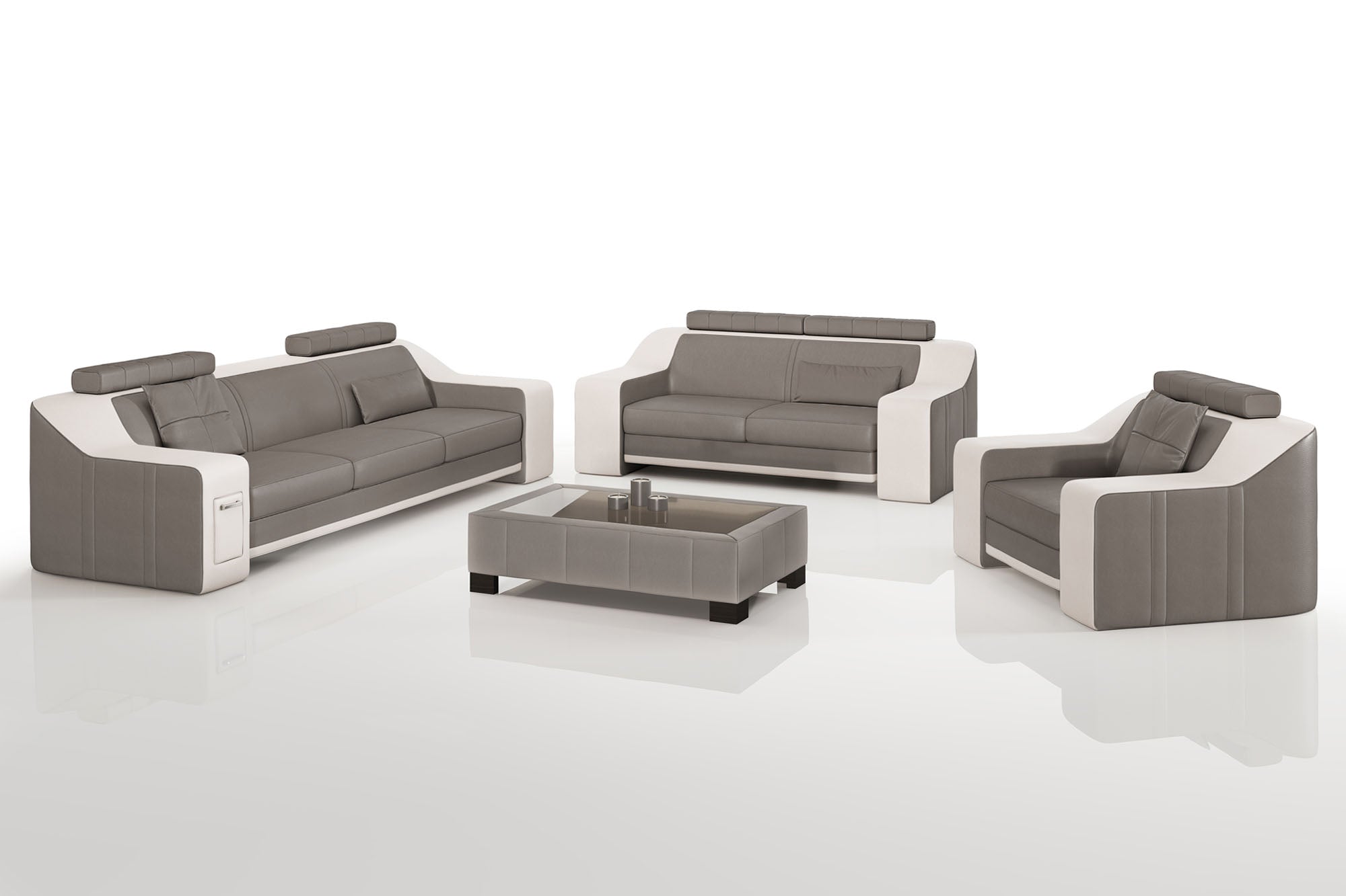 California Leather Sofa Set