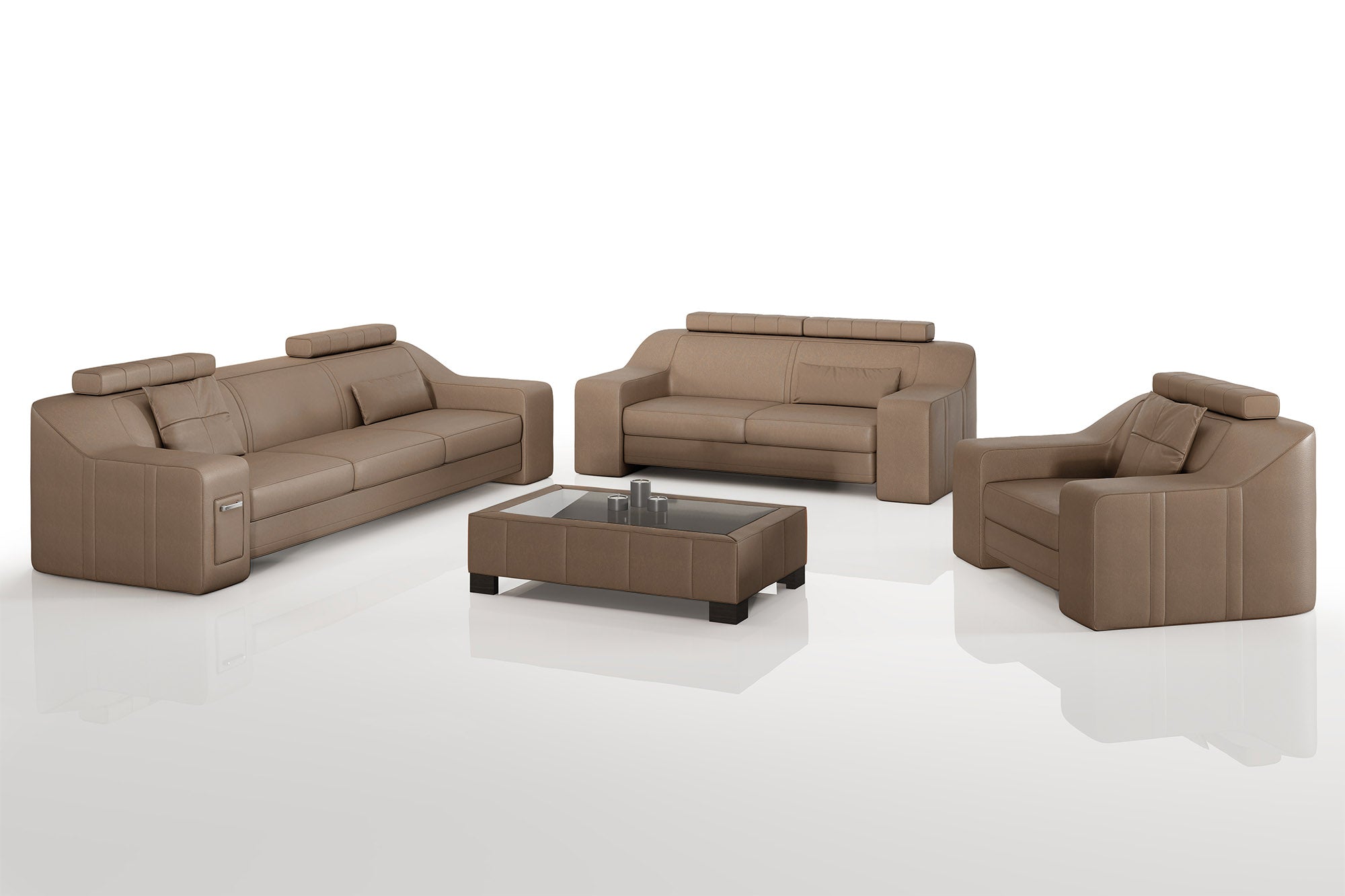 California Leather Sofa Set