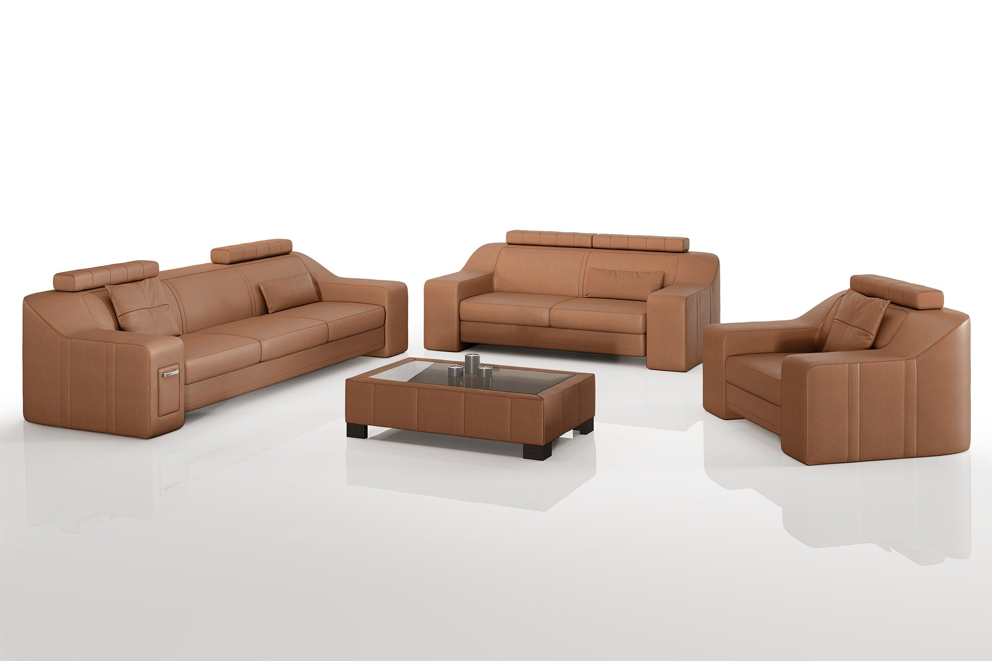California Leather Sofa Set