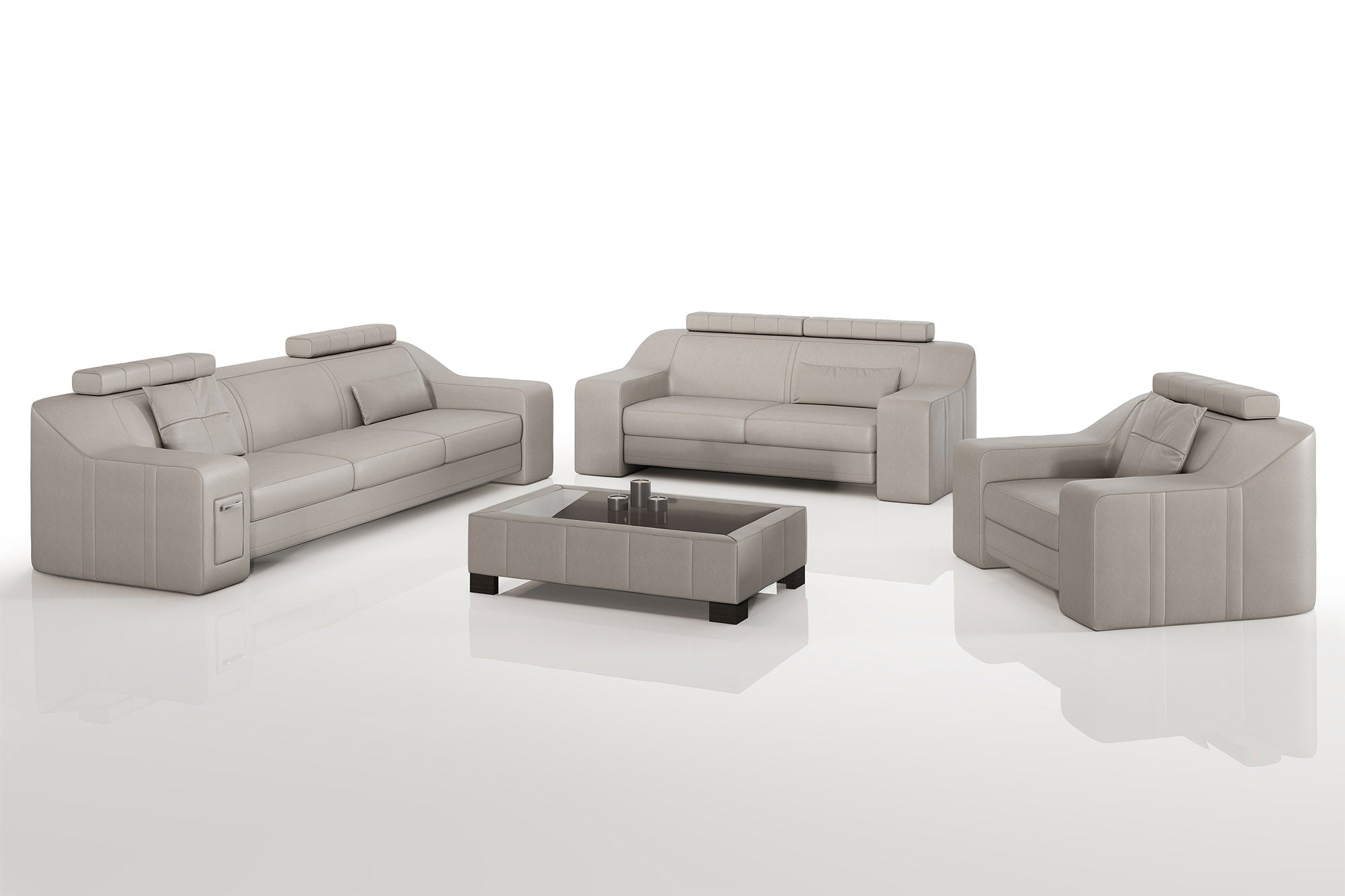 California Leather Sofa Set