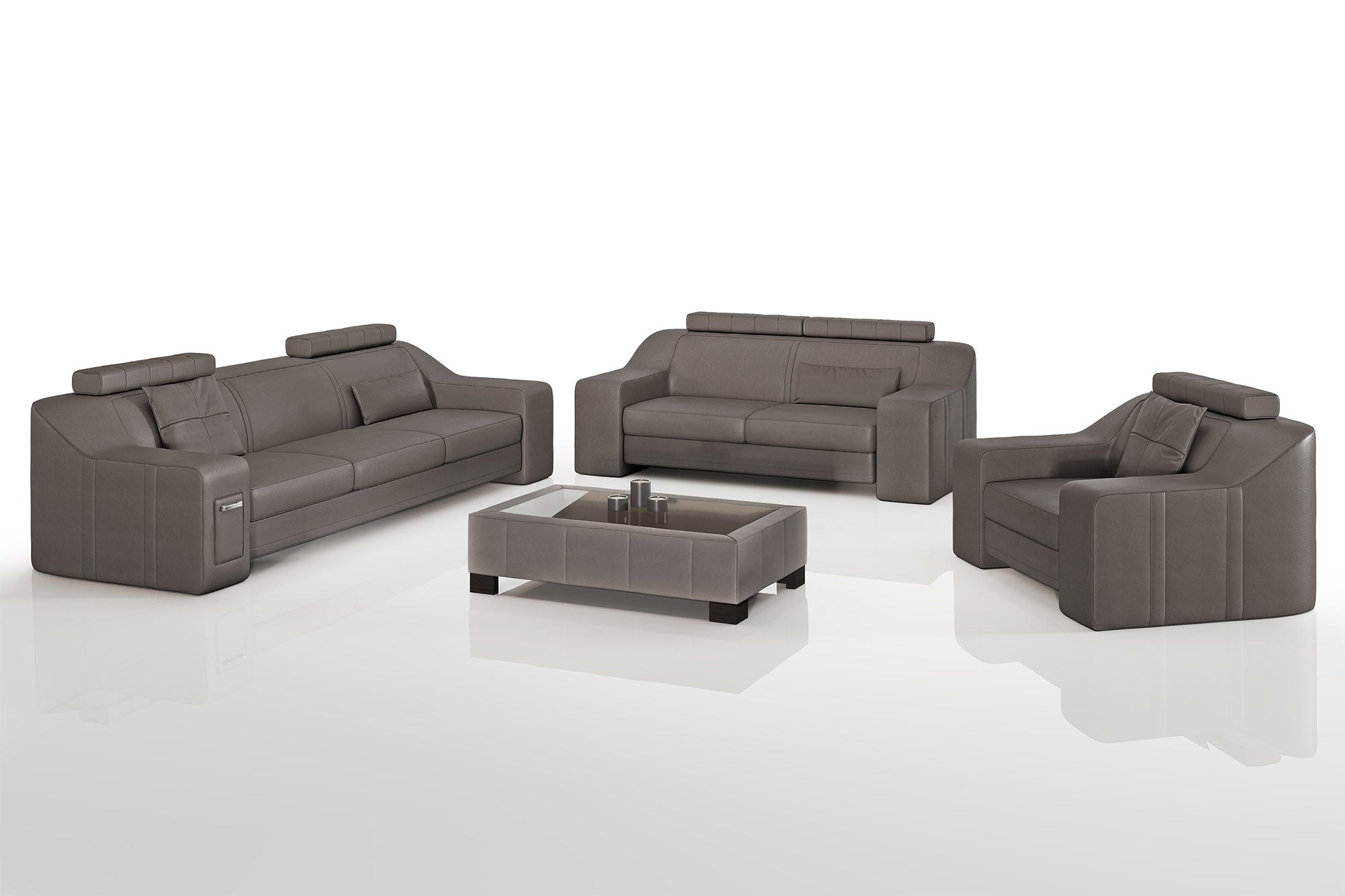 California Leather Sofa Set