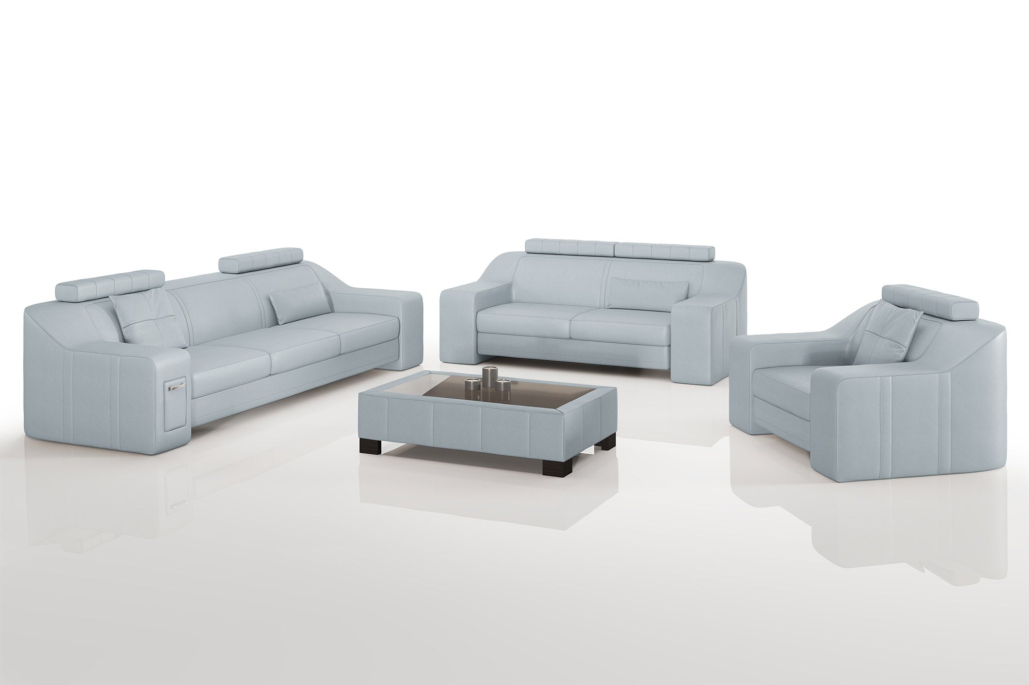 California Leather Sofa Set
