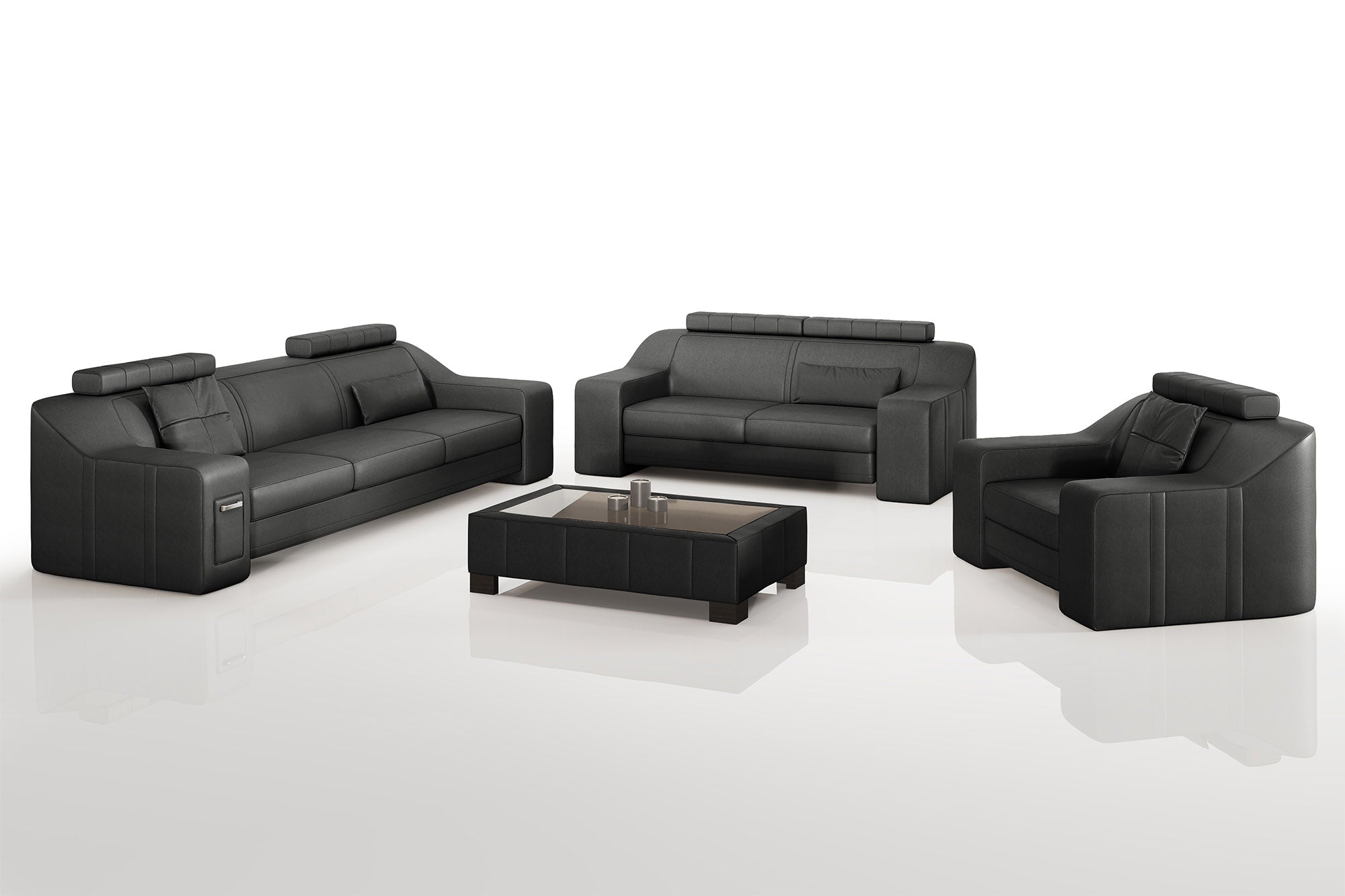 California Leather Sofa Set