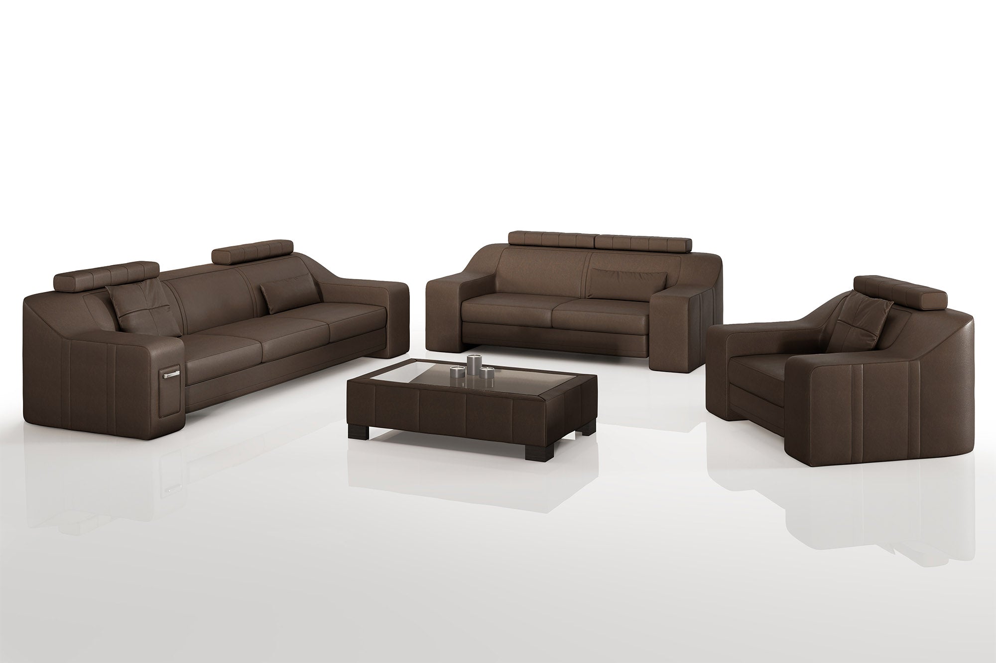 California Leather Sofa Set