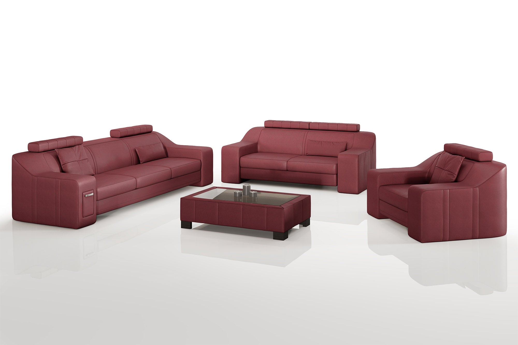 California Leather Sofa Set