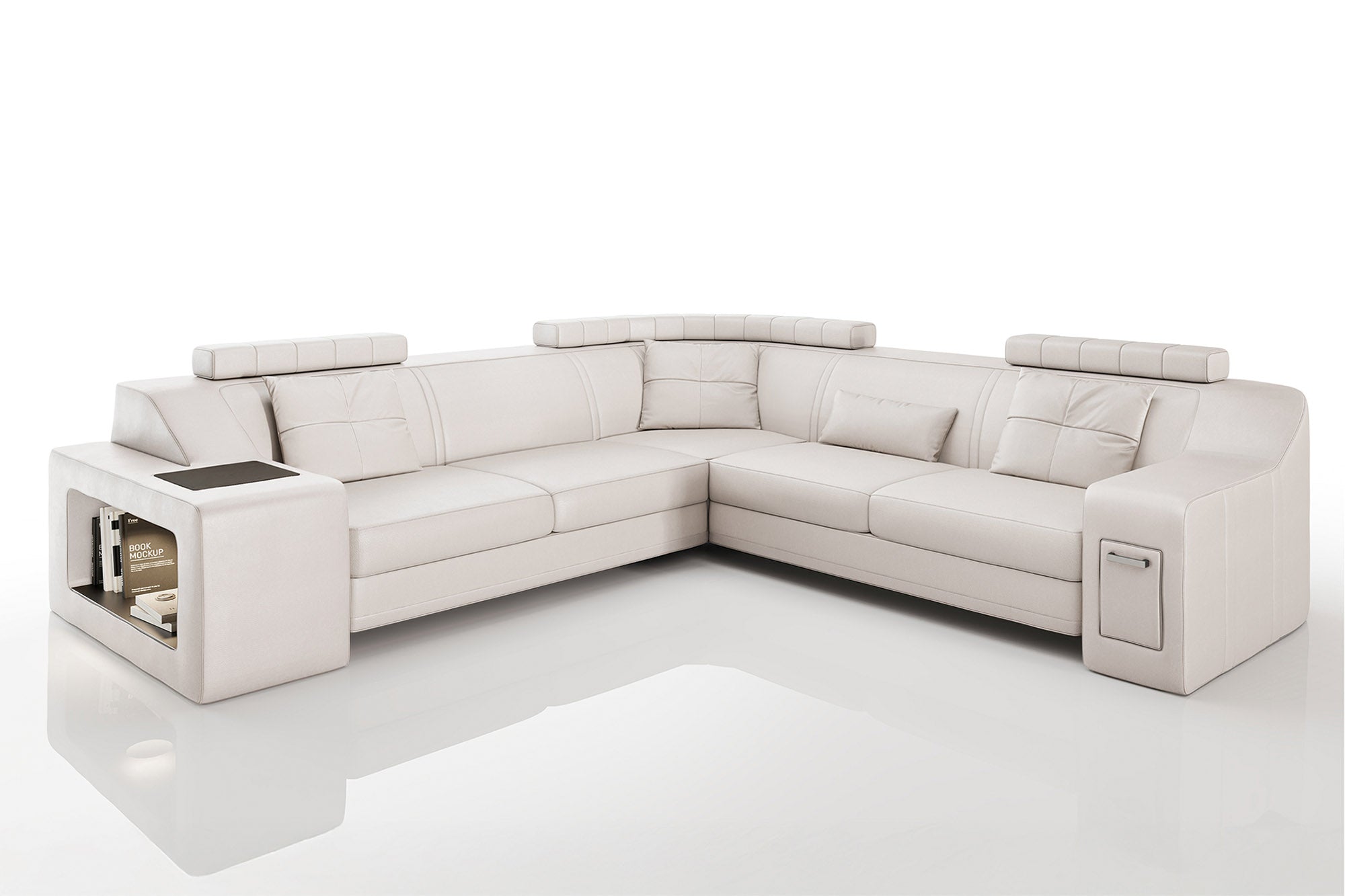 California II Leather L-Sectional