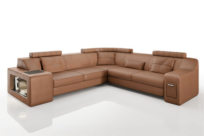 California II Leather L-Sectional