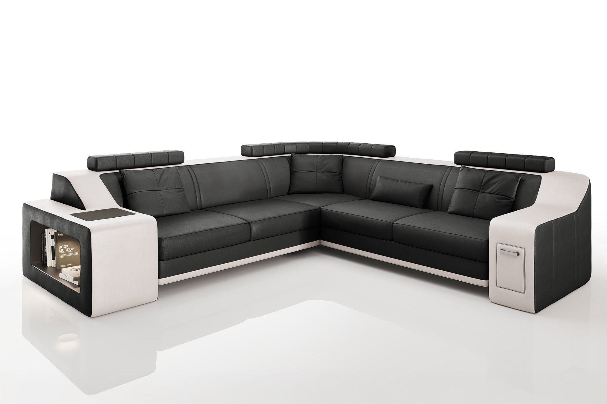 California II Leather L-Sectional