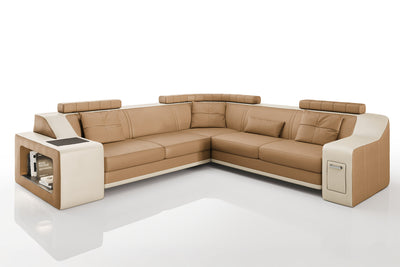 California II Leather L-Sectional