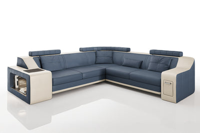 California II Leather L-Sectional