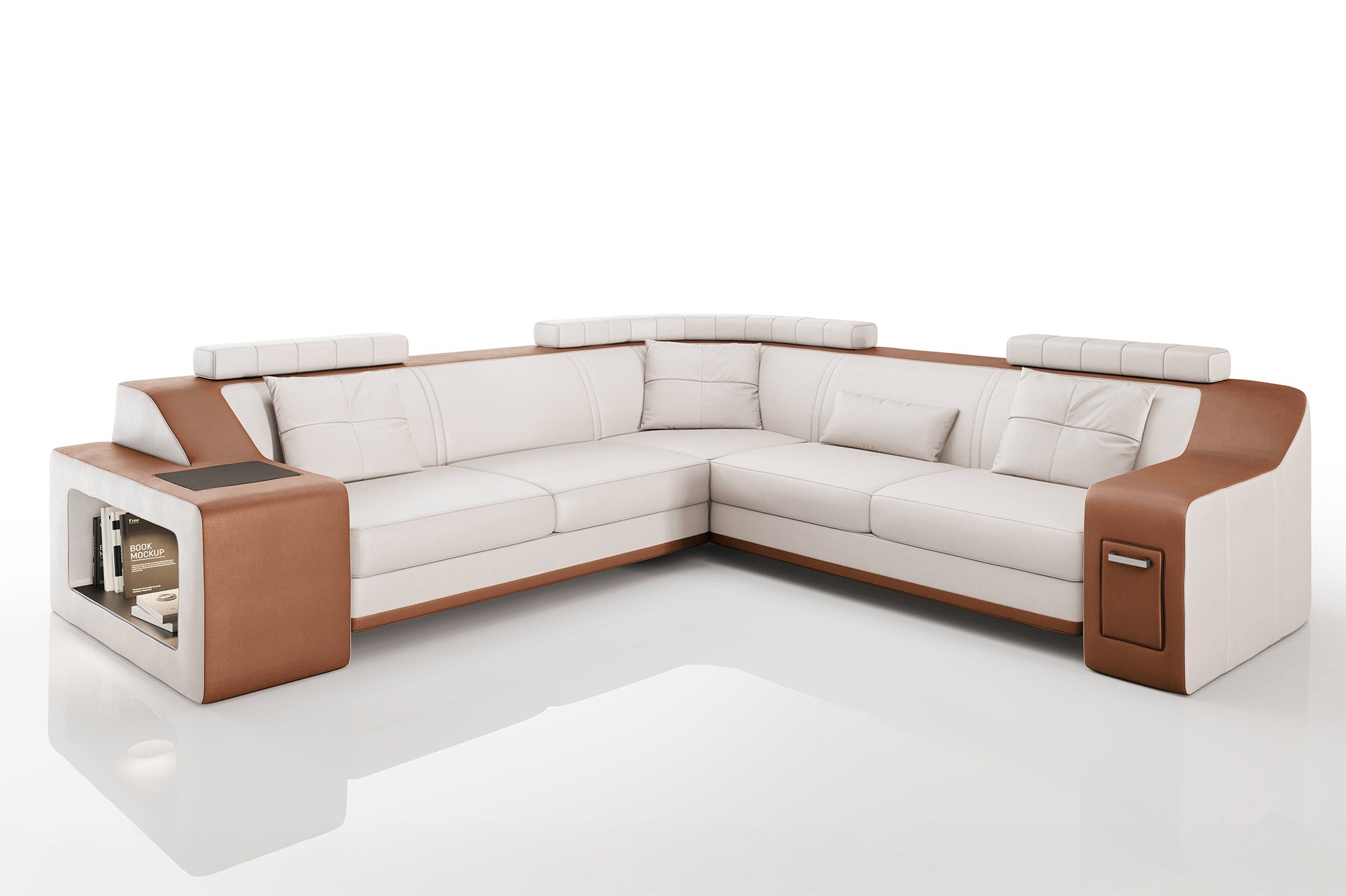 California II Leather L-Sectional