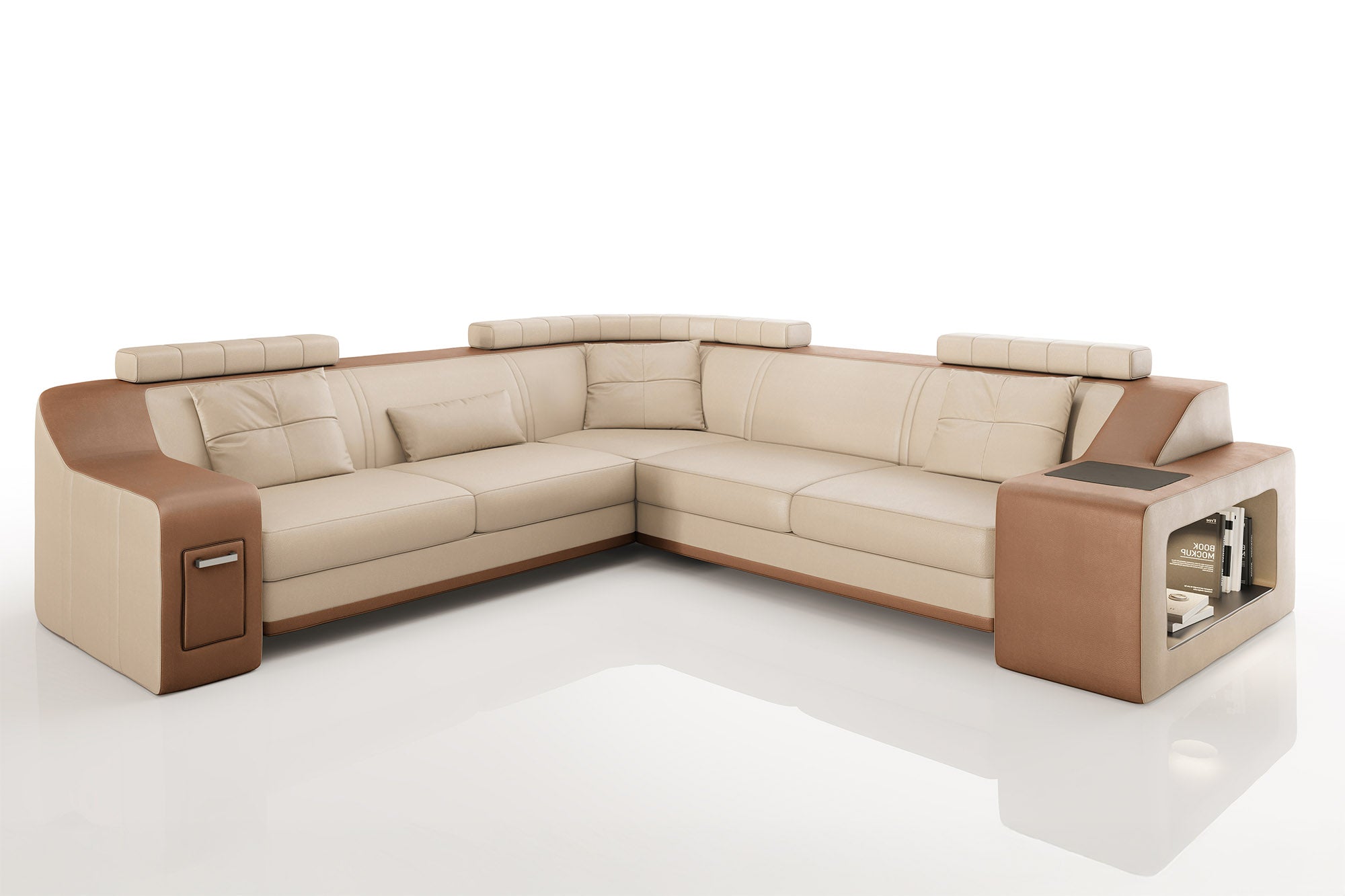 California II Leather L-Sectional