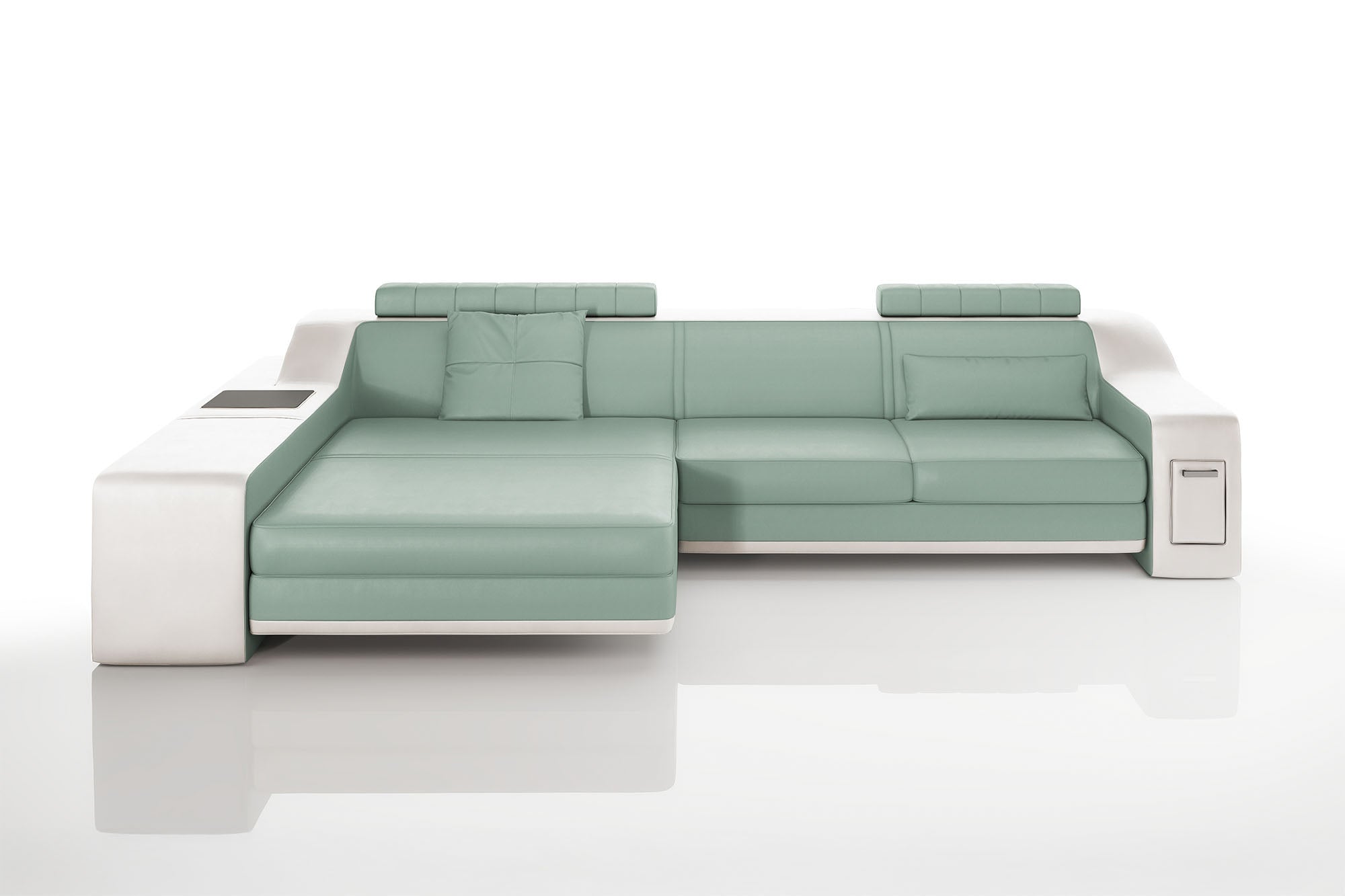 California IV Leather Chaise Sofa