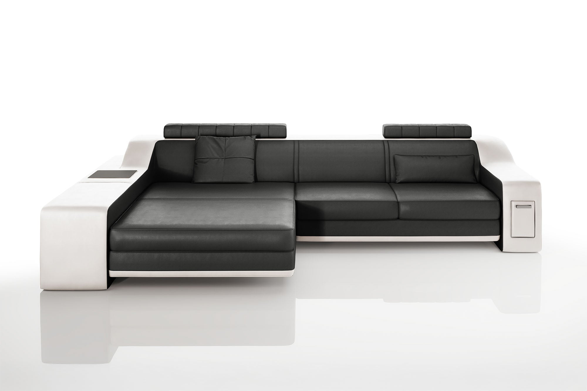 California IV Leather Chaise Sofa