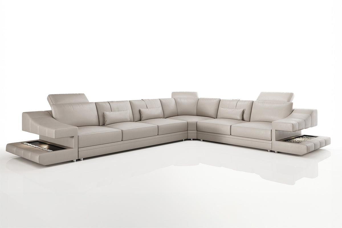 Chicago Leather L-Sectional