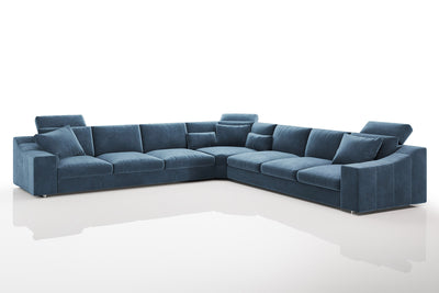 Chicago LG Modern Fabric L-Sectional Large