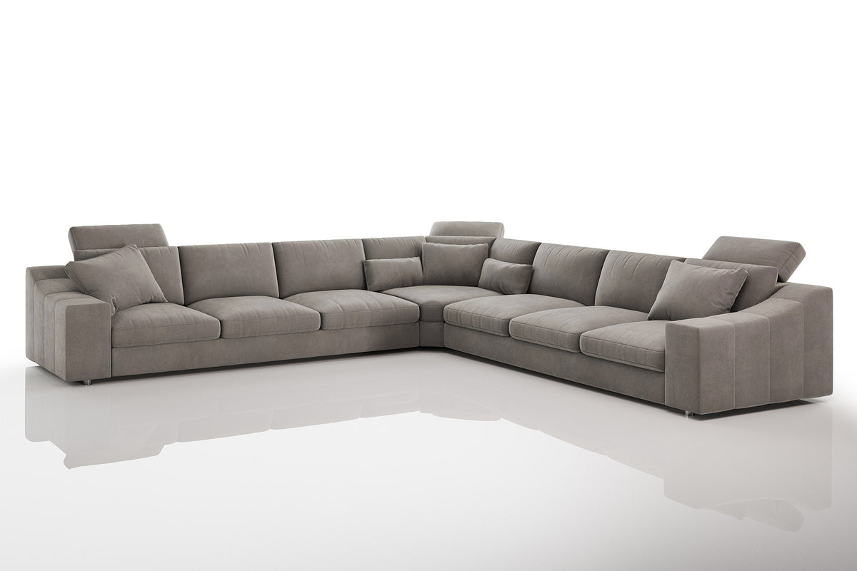 Chicago LG Modern Fabric L-Sectional Large