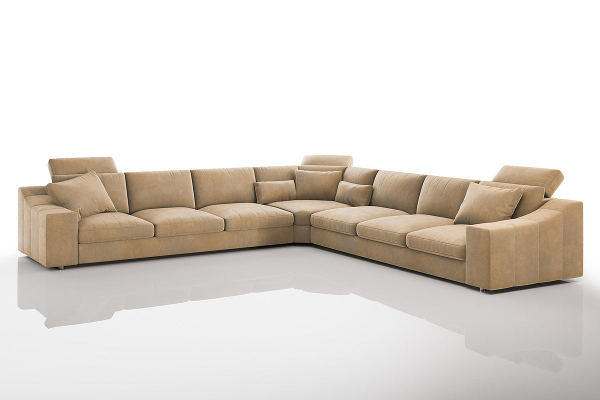 Chicago LG Modern Fabric L-Sectional Large