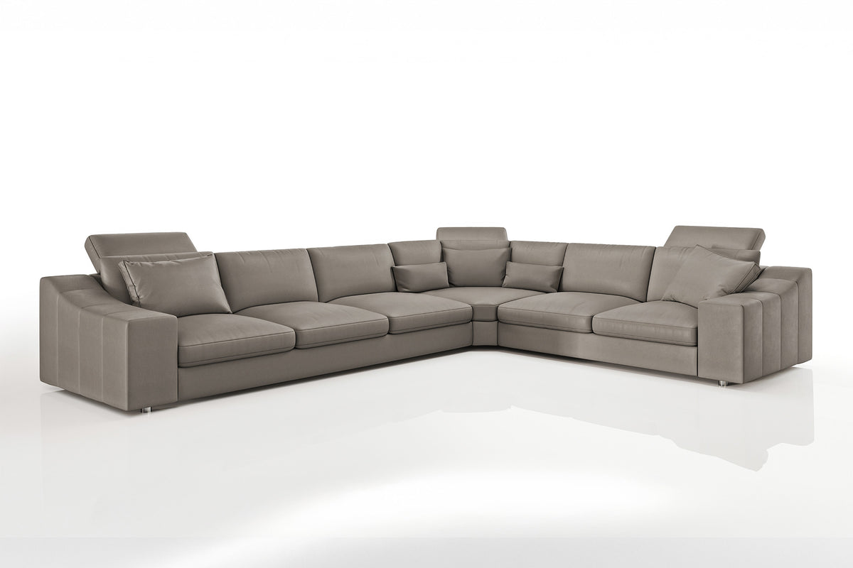 Chicago Modern Leather L-Sectional