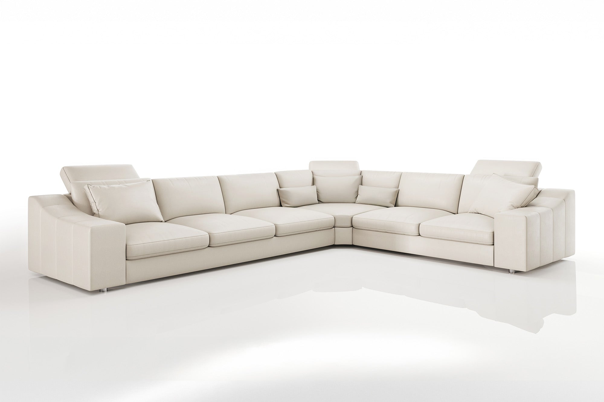 Chicago Modern Leather L-Sectional