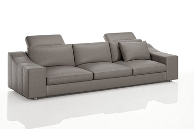 Chicago Modern Leather 3 Seater Sofa